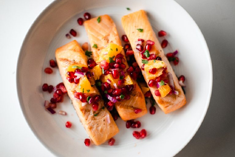 RECIPE CitrusGlazed Salmon with Pomegranate Salsa From The Vine