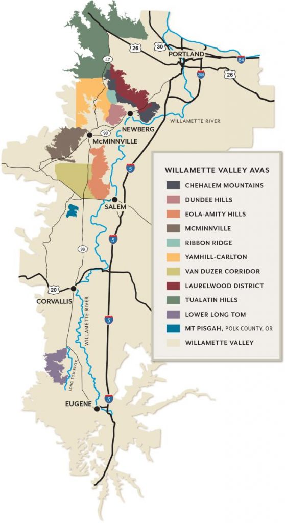 11 Appellations of the Willamette Valley With Map From The Vine