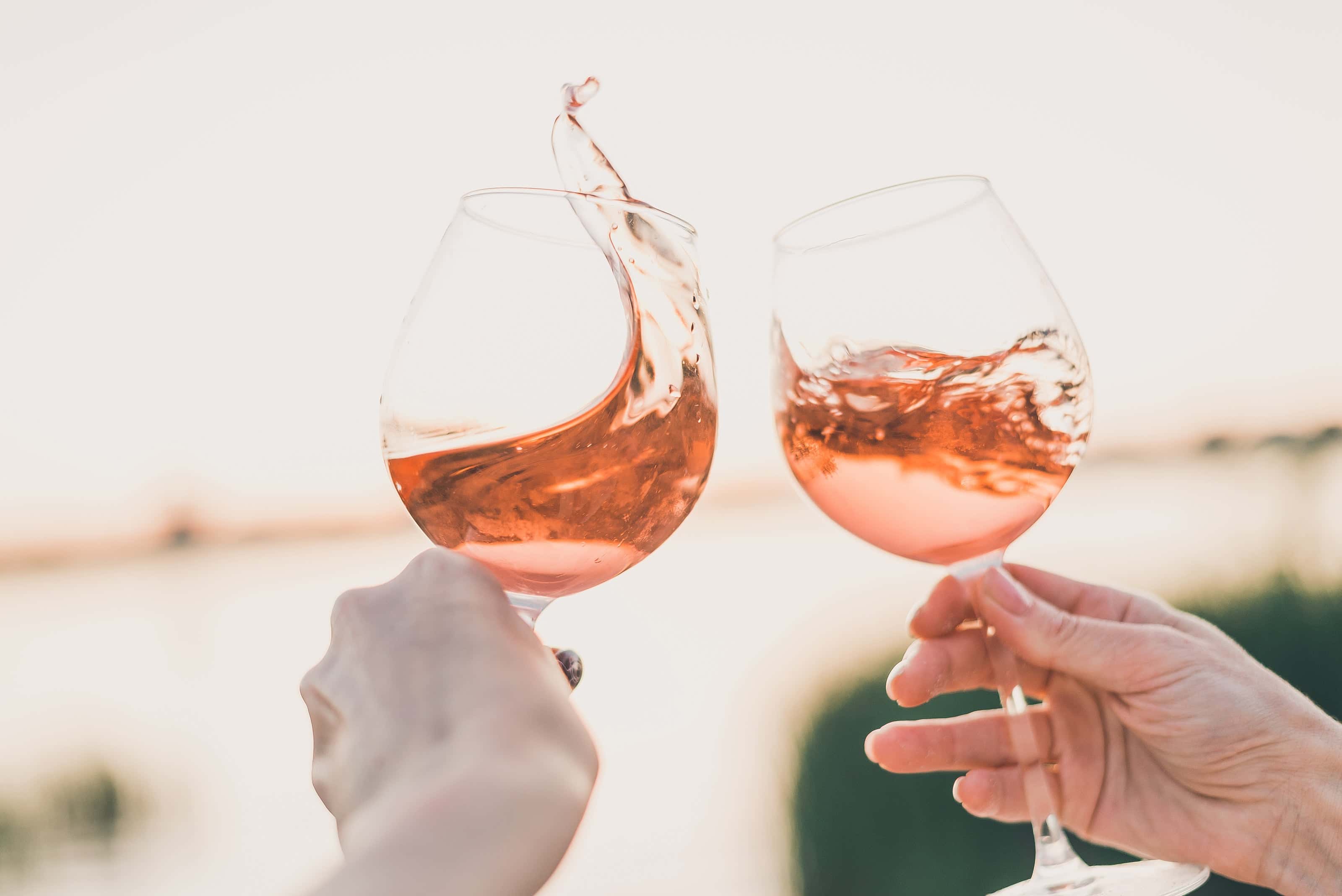 rose wine cheers